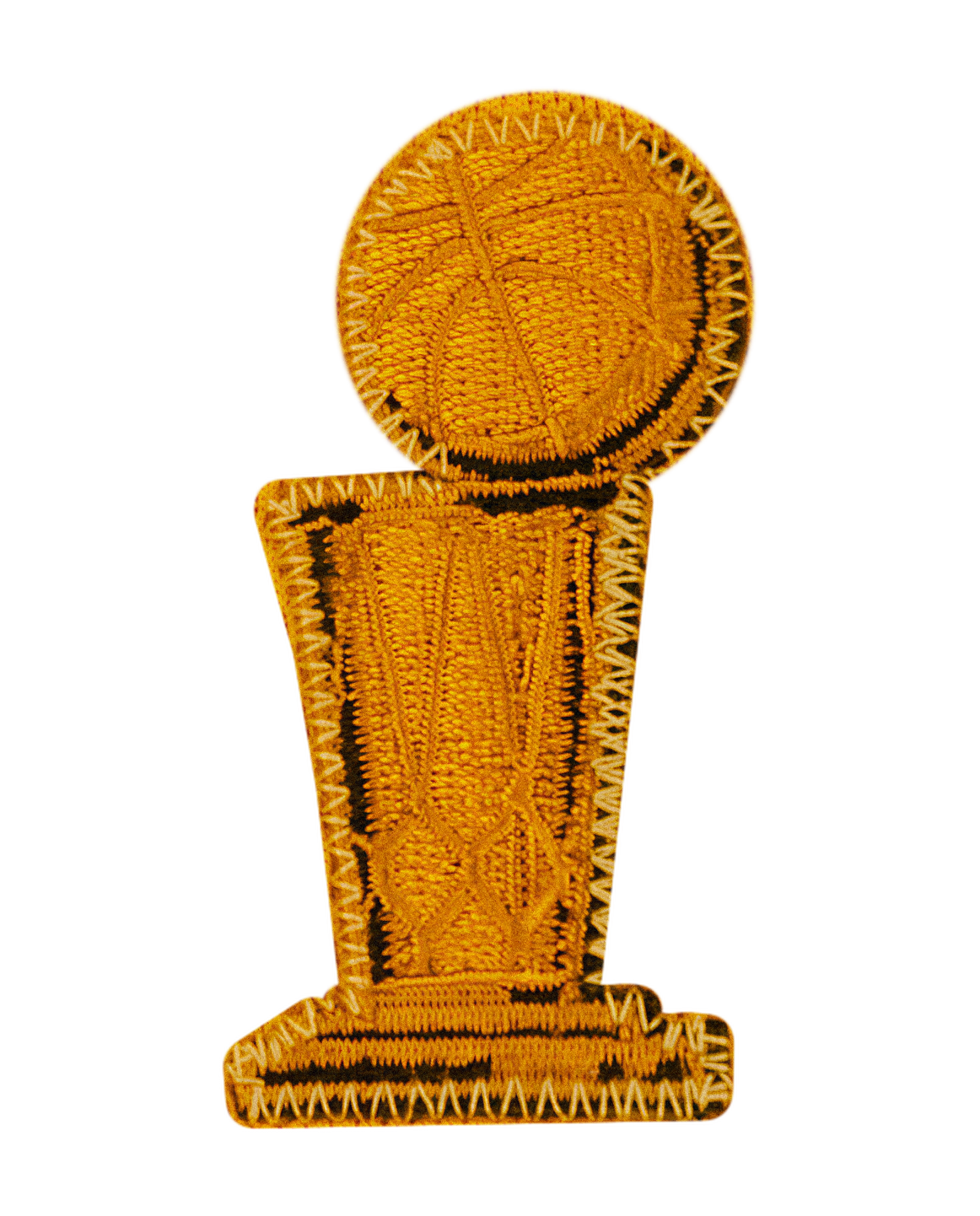 Gold embroidered NBA Finals trophy patch