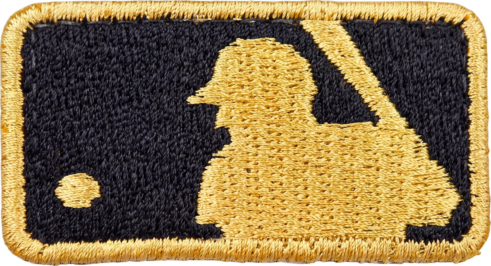 First-ever gold MLB Logoman patch