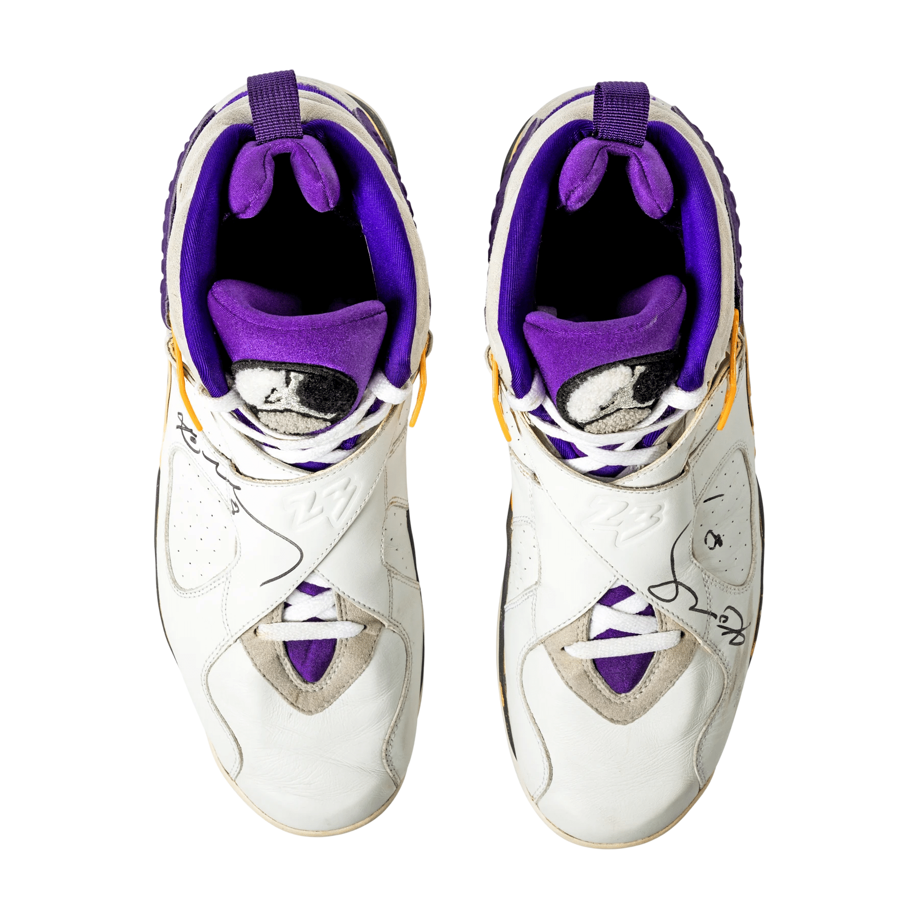 Top view of the pair with original laces and insoles