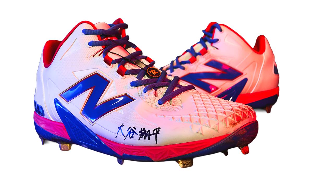 The autographed cleats up for auction