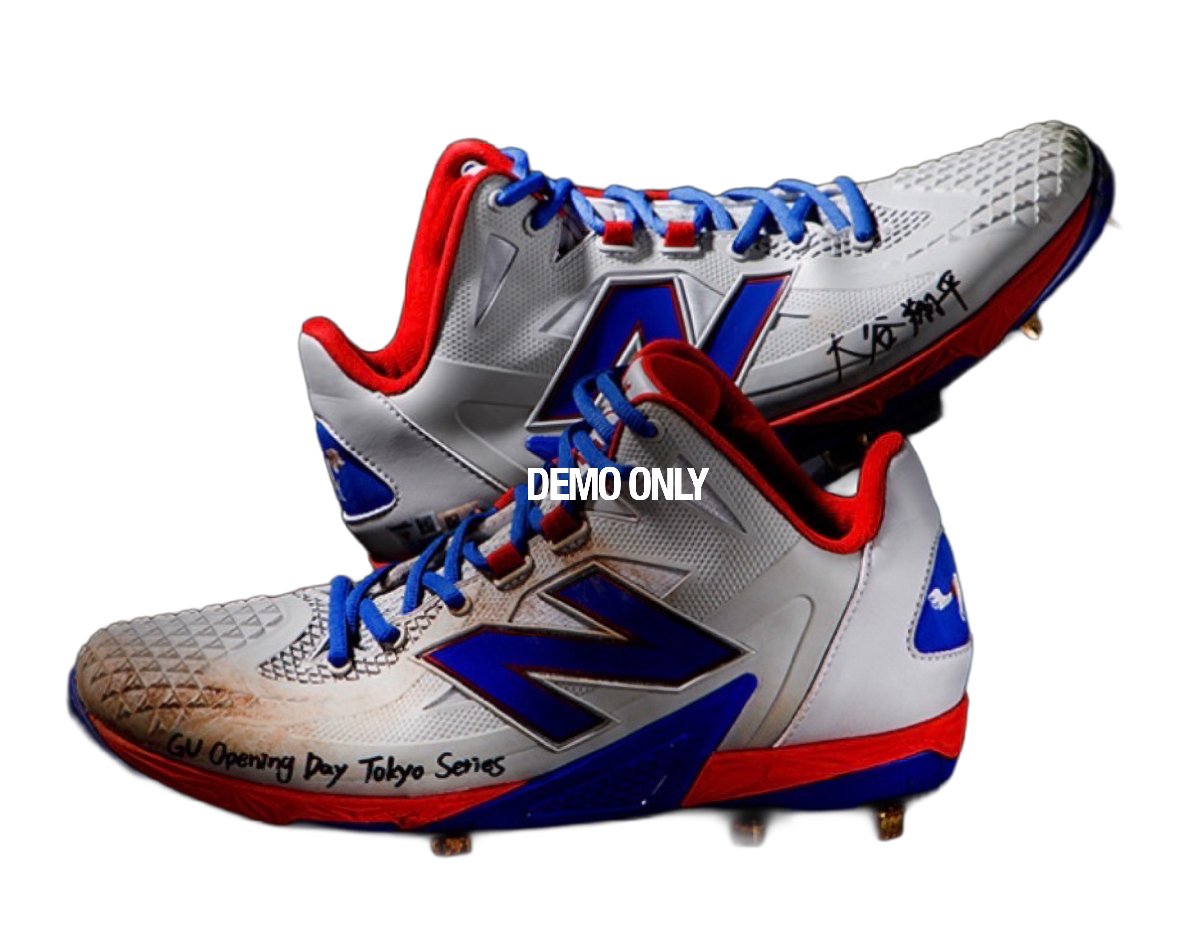 The autographed Ohtani cleats up for auction